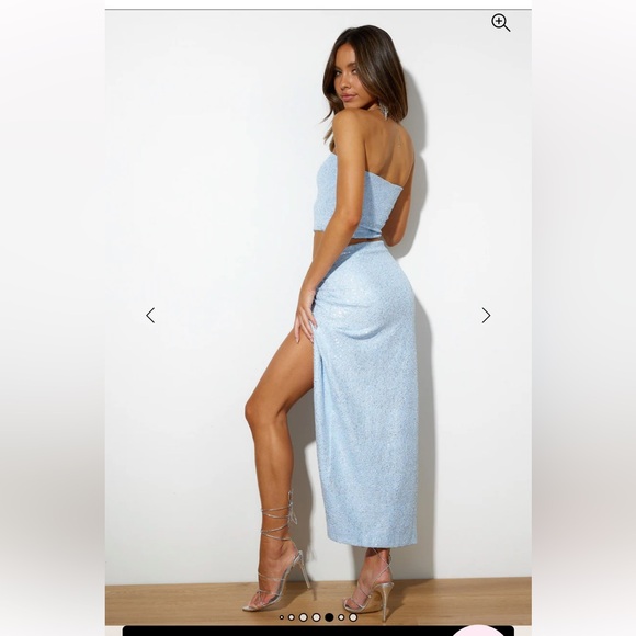 NWT HELLO MOLLY midi sequin skirt size XS - Picture 4 of 8